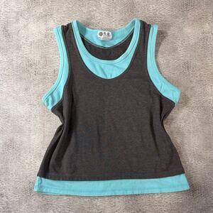 Vintage Athletic Layered Racerback Tank Top